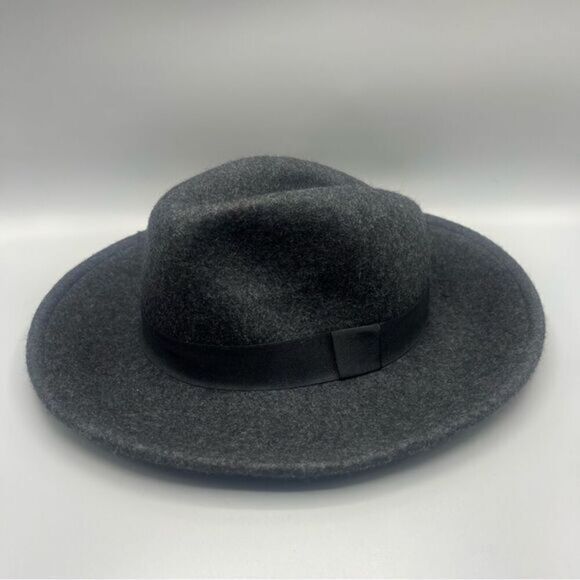 Zara Lana Wool Grey Fedora Boho Hat - Picture 1 of 5
